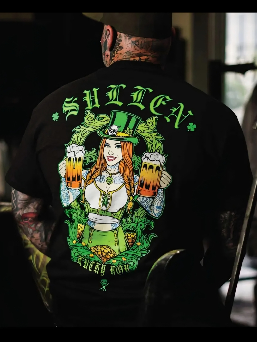NWT | Sullen Art Collective Lucky You Irish St Patricks Day T-Shirt | Medium